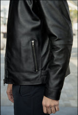 Rolf Black Leather Jacket