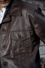 Durden Dark Brown Leather Jacket