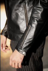 Rider Leather Jacket with removable protection