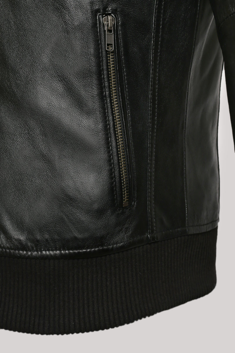 Star-Lord Black Leather Jacket - Sims Leather