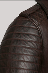 Travolta Brown Leather Jacket