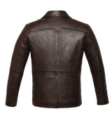 Durden Brown Leather Jacket - Sims Leather