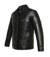 Durden Black Leather Jacket - Sims Leather
