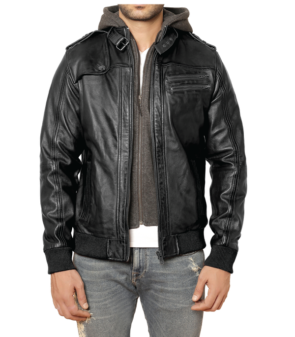 El Camino Black Leather Jacket - Sims Leather