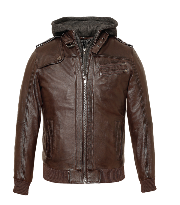 El Camino Brown Leather Jacket - Sims Leather
