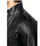 Crusader Black Leather Jacket