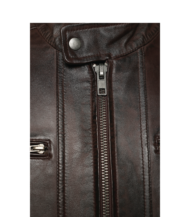 Logan Brown Leather Jacket