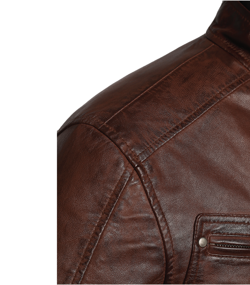 Star-Lord Brown Leather Jacket - Sims Leather
